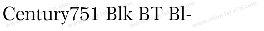 Century751 Blk BT Bl字体转换